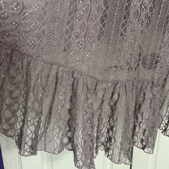 Victorian House Branson Lace Mesh Open Flowy Tiered Cardigan Romantic Boho Fairy - Picture 8 of 11